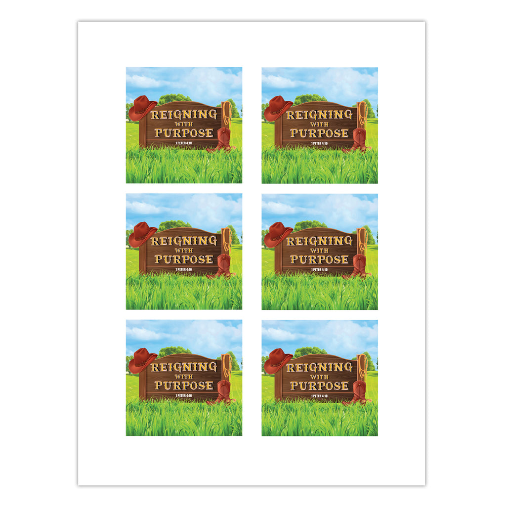 Reigning with Purpose: VBS Logo Sticker Sheet