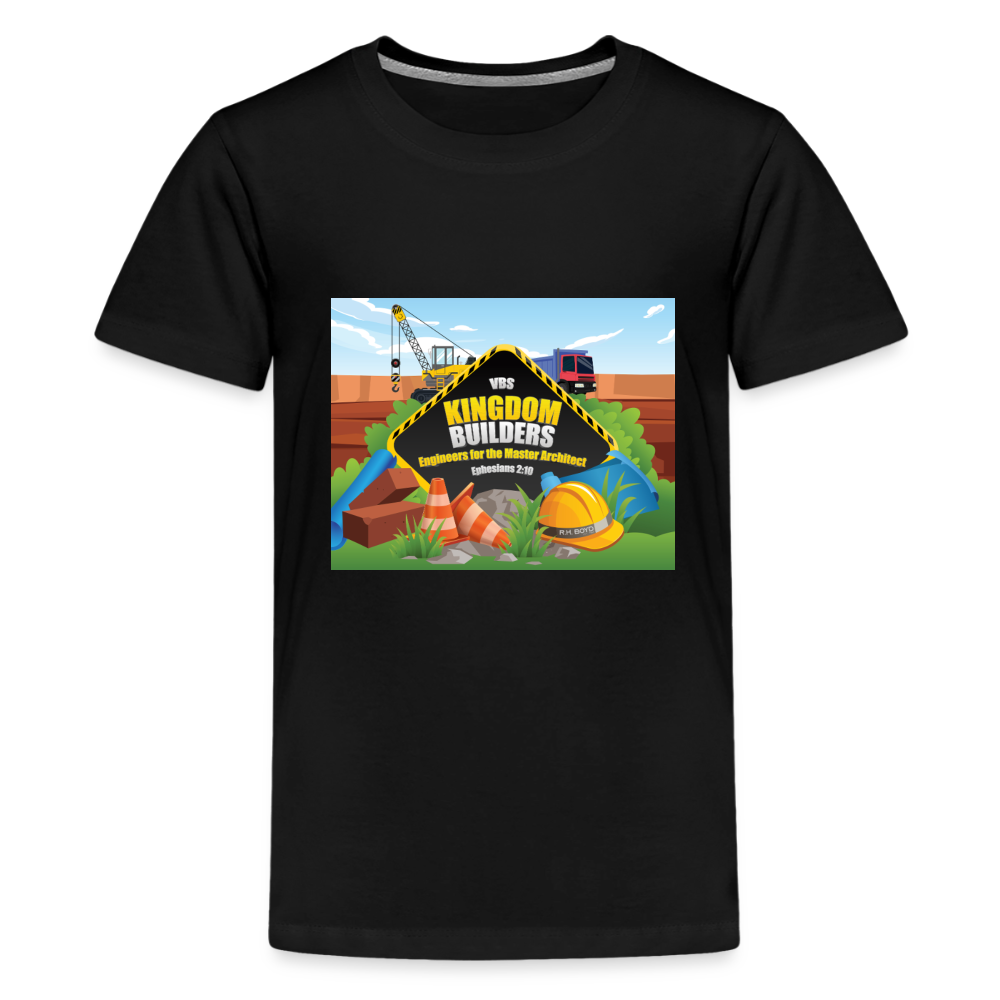Kingdom Builders VBS Kids T-Shirt - black