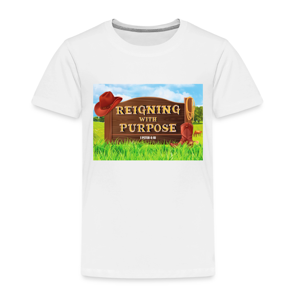 Reigning with Purpose VBS Toddler T-Shirt - white