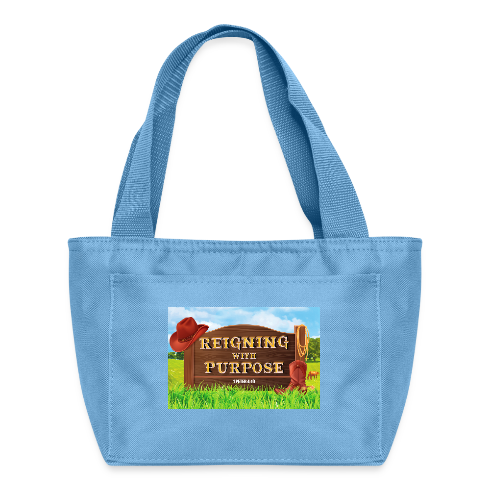 Reigning with Purpose VBS Lunch Bag - light blue