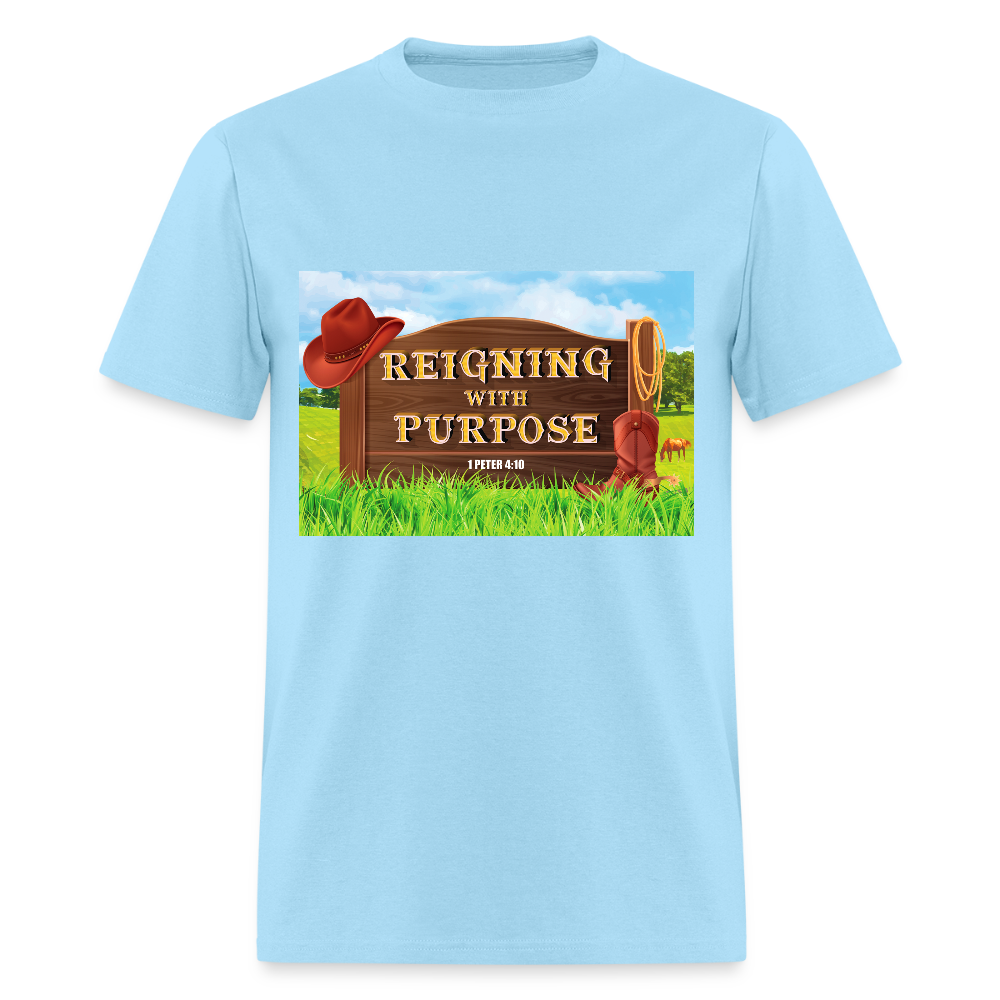 Reigning with Purpose VBS Adult TShirt - powder blue