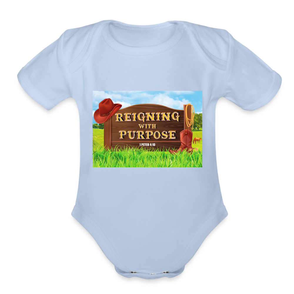 Reigning with Purpose VBS Baby Onesie - sky