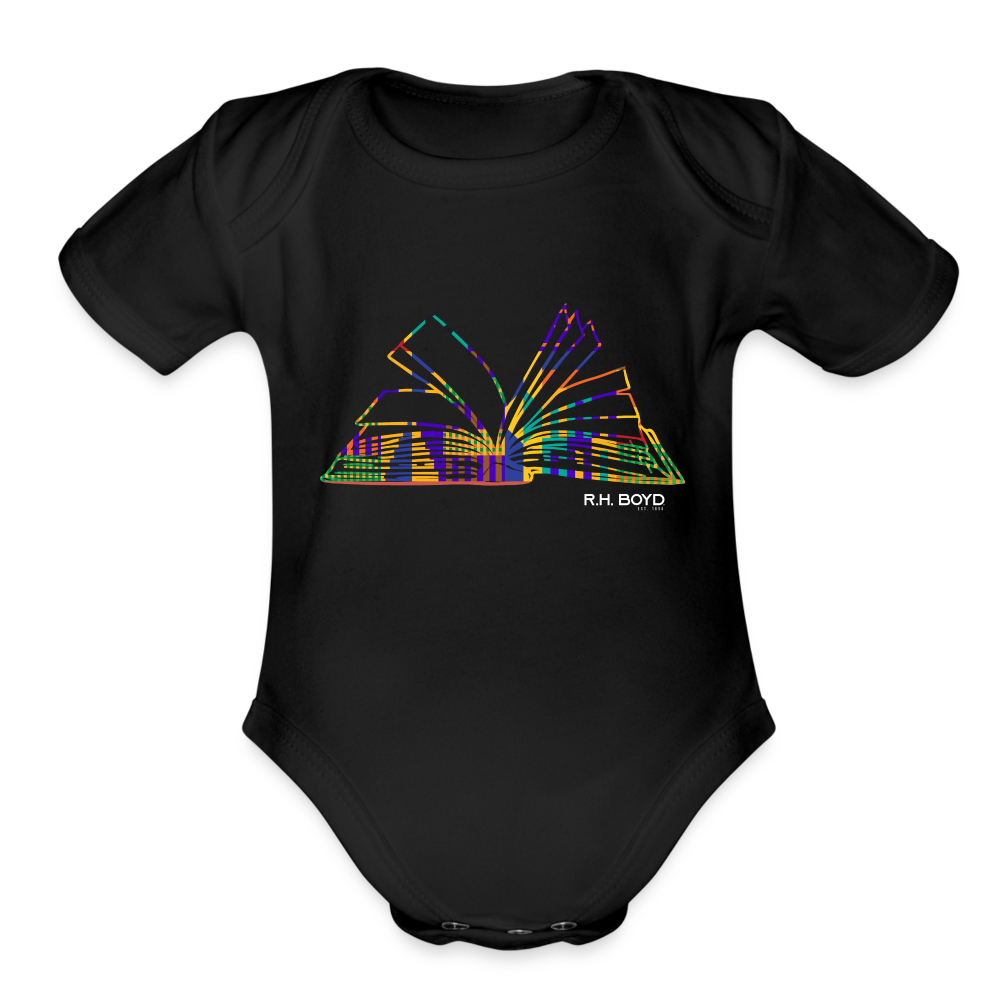 Blue Kente _baby onsie - black