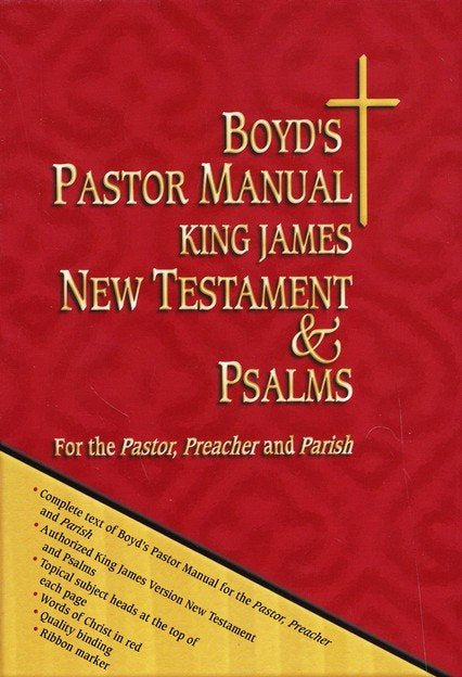 Boyd's Pastor Manual KJV New Testament and Psalms (Leather Bound)