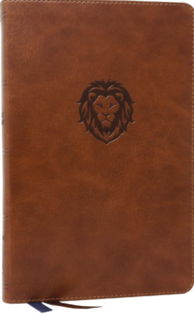 NKJV, Thinline Bible Youth Edition, Leathersoft, Brown, Red Letter, Comfort Print: Holy Bible, New King James Version Imitation Leather