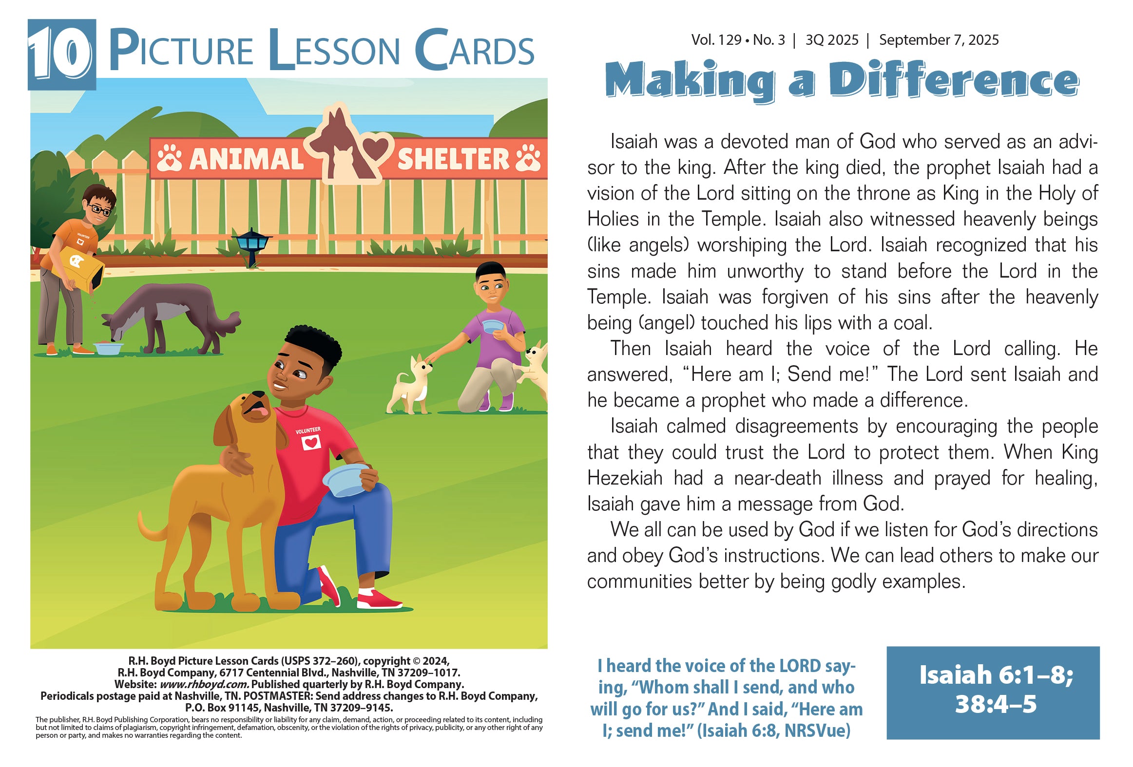 Picture Lesson Cards