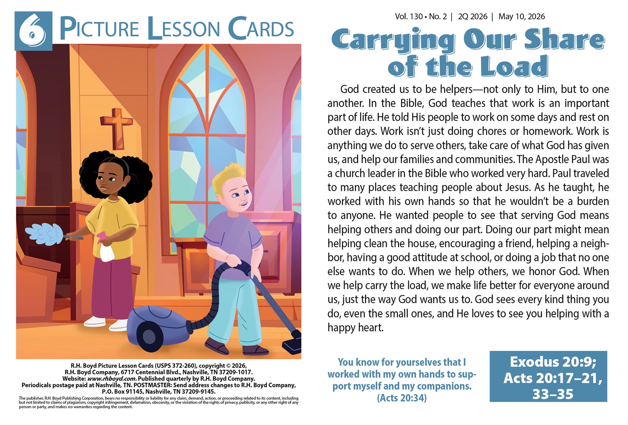 Picture Lesson Cards Digital Download
