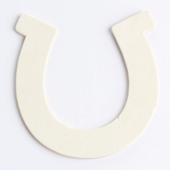 Unfinished Wood Horseshoe Shape Cutout (24 pk)