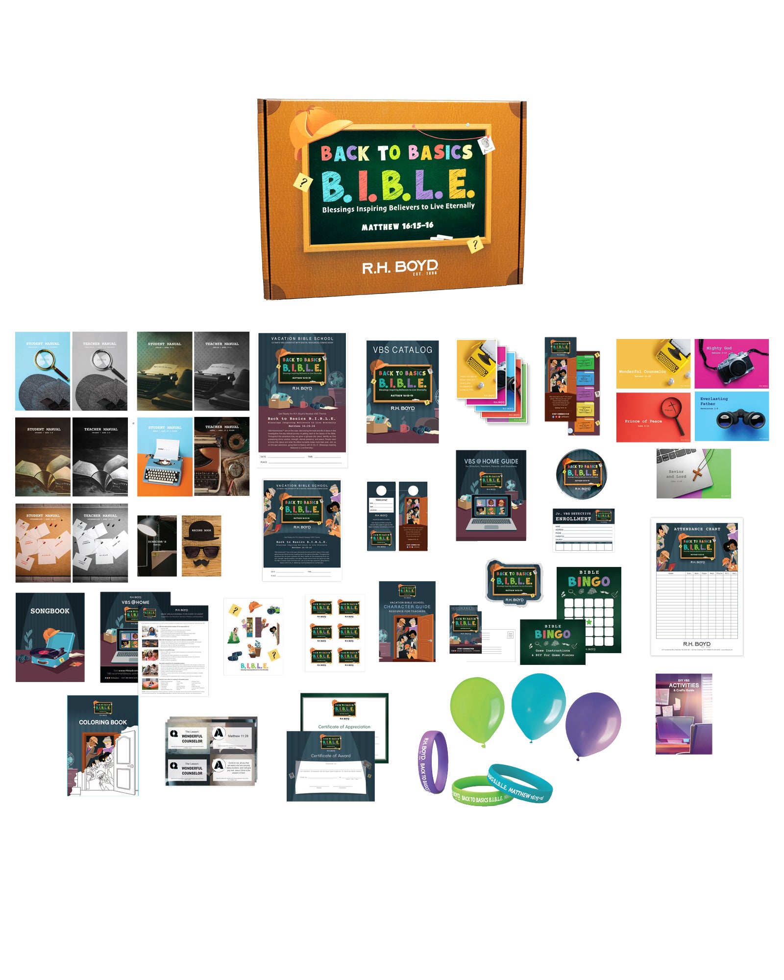 Back To Basics B.I.B.L.E. VBS Kit Box R.H. Boyd