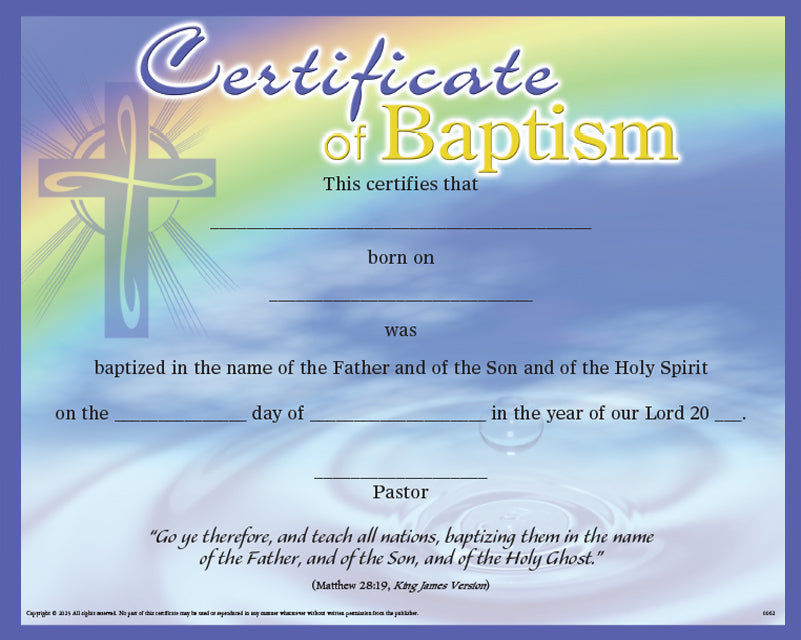Baptism Certificate – R.H. Boyd