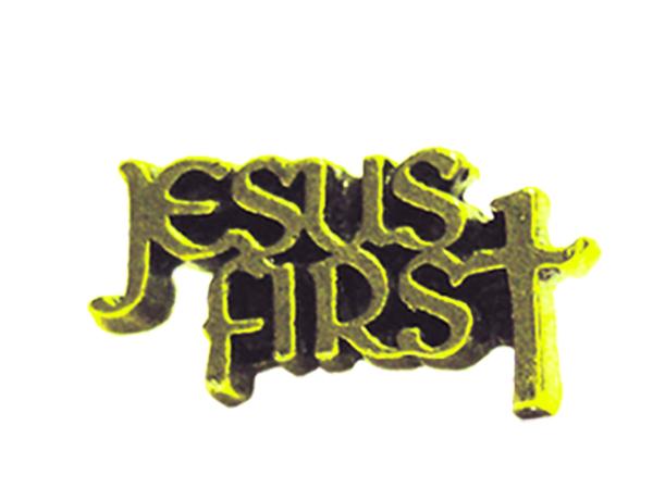 Jesus First Lapel pin: Gold