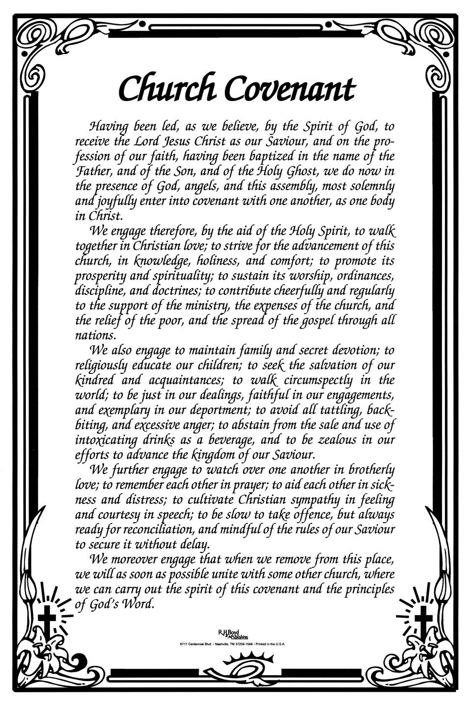 Church Covenant: Medium – R.H. Boyd