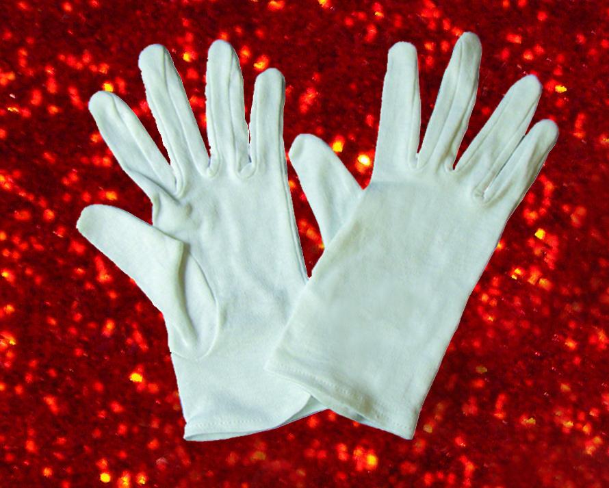 Gloves: White