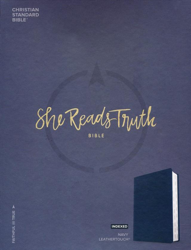 CSB She Reads Truth Bible: Navy Leather Touch