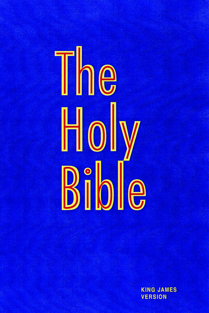 The Holy Bible (Pew Bible-Blue)