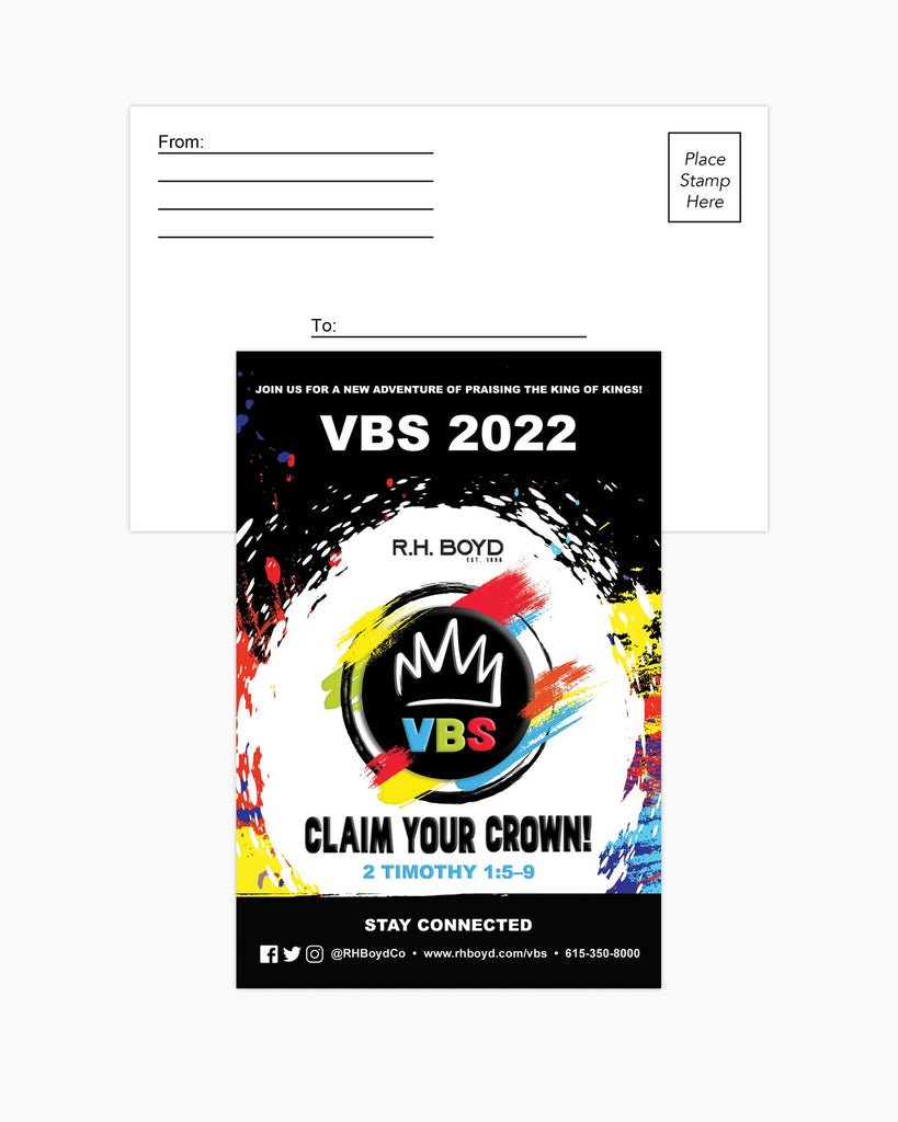 Claim Your Crown! VBS Postcards