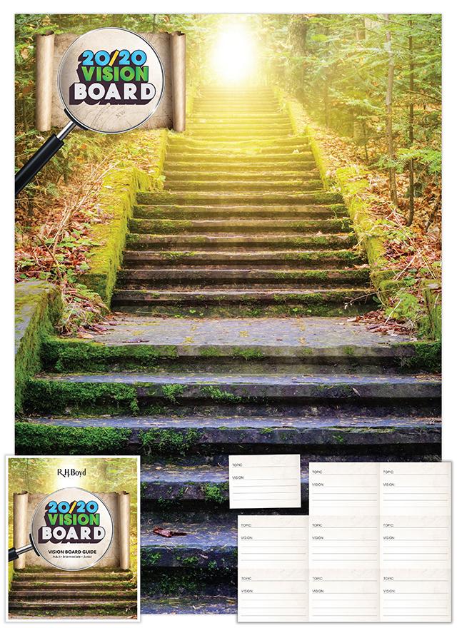 2020 VBS Vision Board with Cards and guide