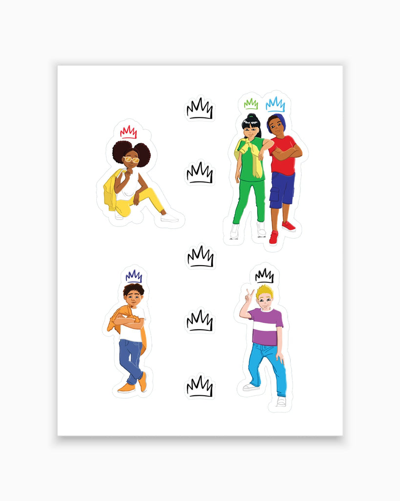 Claim Your Crown! Character Stickers