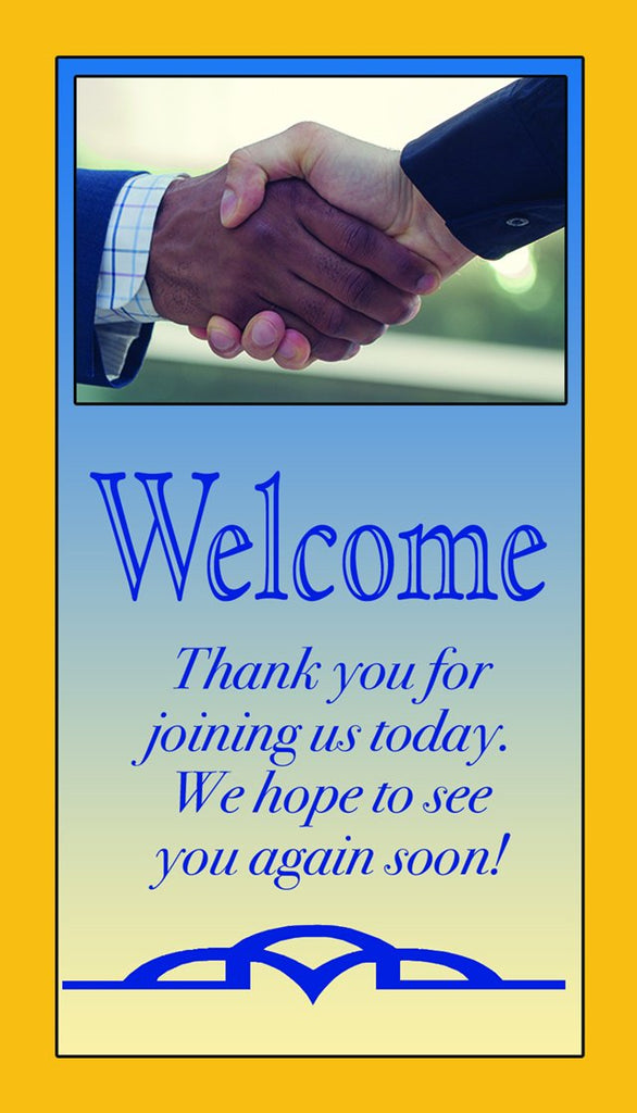 Welcome Visitor Pew Cards: Handshake