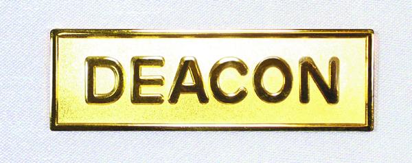 Deacon Metal Badge: Metal Badge