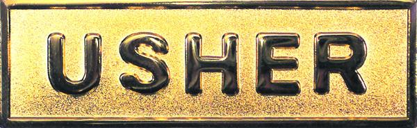 Usher Magnet Metal Badge