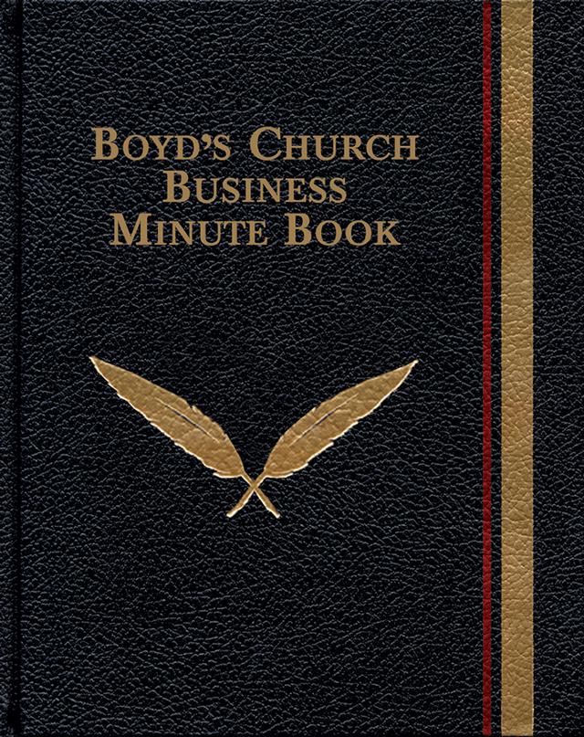 Boyd's Church Business Minute Book