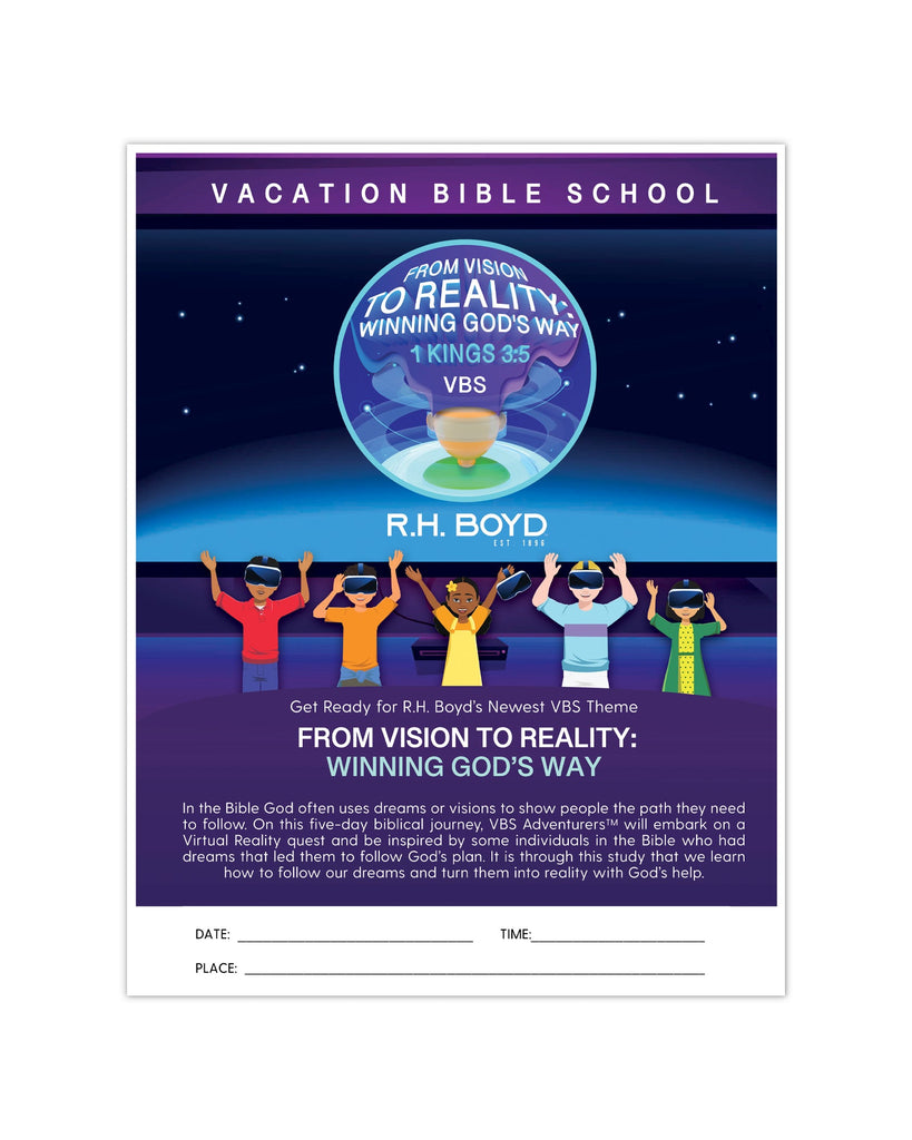 From Vision To Reality Announcement Flyers (25 pack)