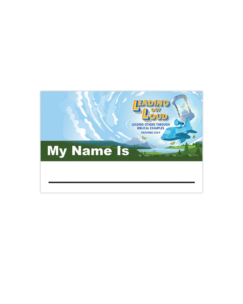 Leading Out Loud Name Tag (50 pack)