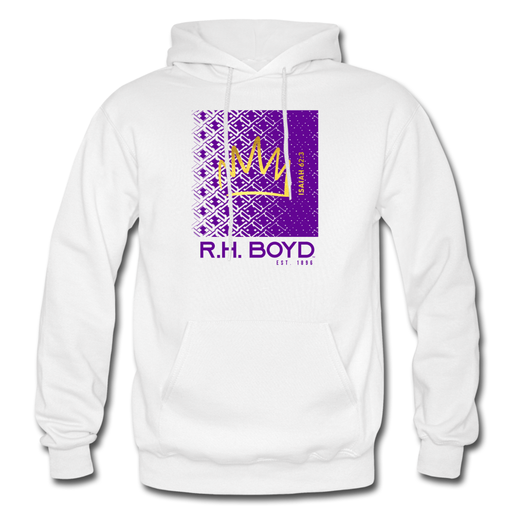 FADE – White/Purple/Gold – Adult Hoodie - white