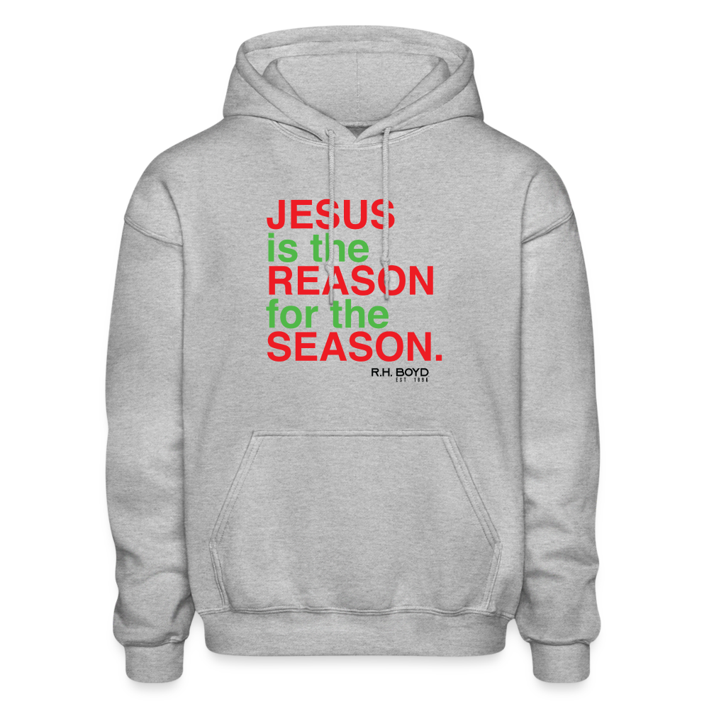 Jesus is the Reason for the Season - Holiday Adult Hoodie - heather gray